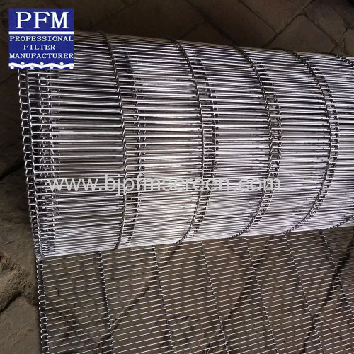 stainless steel wire belt with interlaced bars