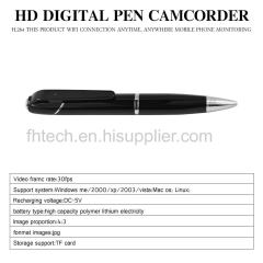 720P WIFI Pen Hidden Spy Camera Covert Video Recorders P2P Cam Mini Spy pen camera Mini pen camera Mini Pen Sport DV