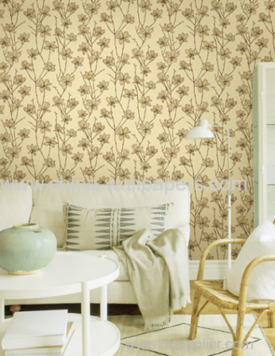 FLOCKING WALL COVERING WALLPAPERS