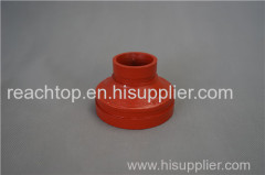 FM UL CE listed ductile iron grooved fitting/coupling/reducer/reducing tee