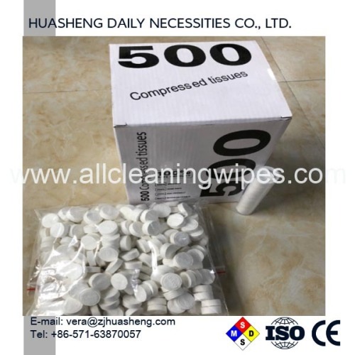 Tablet Tissues Compressed Coin Towels