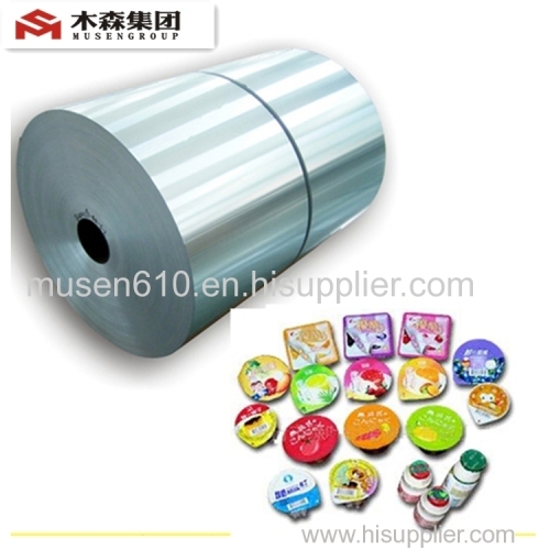 8011 soft food packing aluminum foil lids for yogurt cup