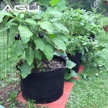 Folding non woven planter pot for garden fabric