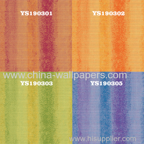 colorful wallpaper with PVC material