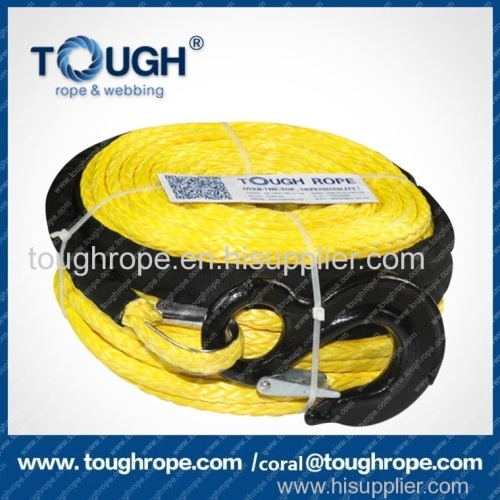 uhmwpe synthetic mooring line tow rope pulling cable bowrope soft shackle