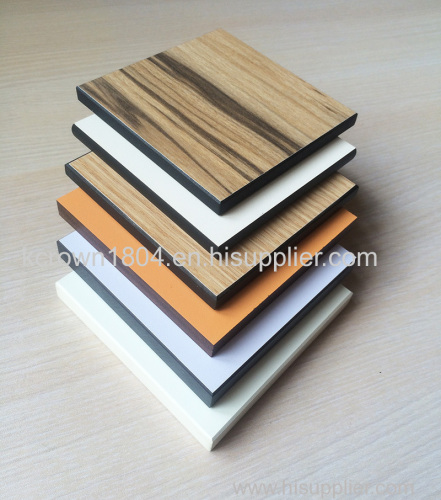 Decorative phenolic high pressure laminate