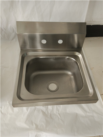 Stainless Steel Customer Designed Deep-drawn hand sink with 4" faucet hole