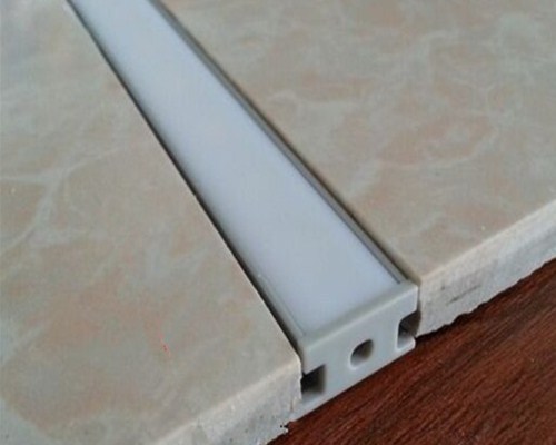 Floor aluminum profile for LED linear lights