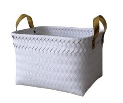 Woven Strap Shelf Storage Tote Rattan Baskets