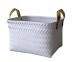 Woven Strap Shelf Storage Tote Rattan Baskets