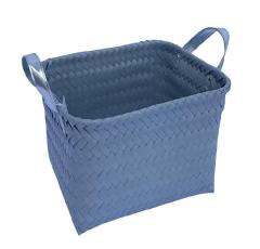 Woven Strap Shelf Storage Tote Rattan Baskets