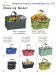 Collapsible Shopping Folding Bag Large Capacity Market Baskets