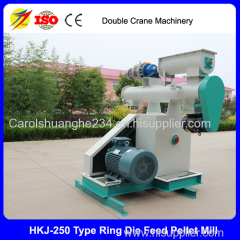 SKJ 250 ring die feed pellet making machine for poultry chicken animal feed production line