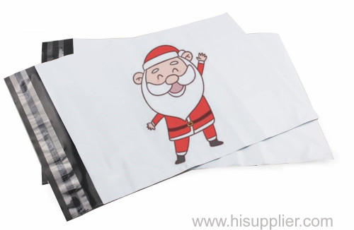 Christmas custom your logo white mailing bags from TOP2 factory