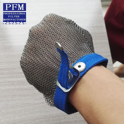 Butcher protection stainless steel wire mesh glove