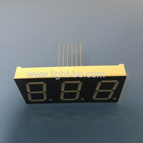 Ultra white 0.8  3 digit 7 segment led dsplay common anode for instrument panel