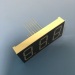 pure green led display;pure green 7 segment; 3 digit pure green 0.8"