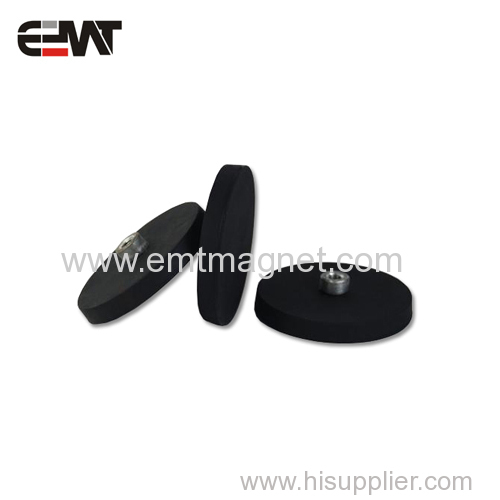 Magnetic Parts Strong Magnet Rubber coated Magnets Rare Earth Permanent Magnet With Internal Screw Thread