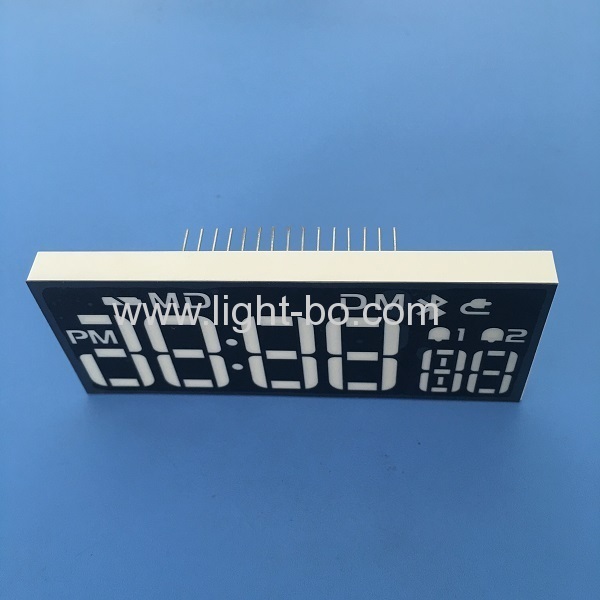Customized ultra bright white 7 segment led display common cathode for Sound