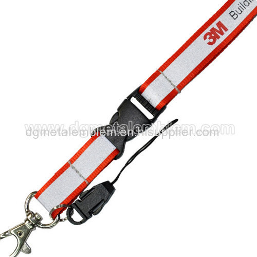 3M reflective stripe on polyster lanyard