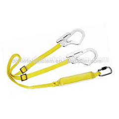 Imitation nylon lanyard with multi metal clips