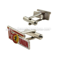 Brass imitation hard enamel cufflink