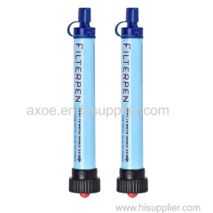 2000L Personal Water Filter Straw for Hiking Camping Travel and Emergency Prep.