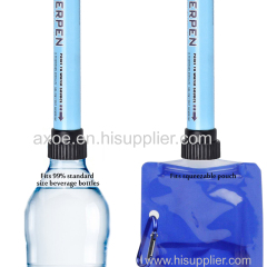 2000L Personal Water Filter Straw for Hiking Camping Travel and Emergency Prep.