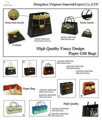 Handled Folding Custom Shopping Paper Bag