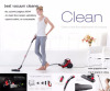 Puppyoo Cylinder Vacuum Cleaner -- 2.5L Vac with Powerful Suction