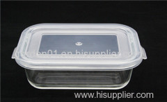 Simple lid glass food container