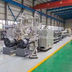 PE double wall corrugated pipe machine