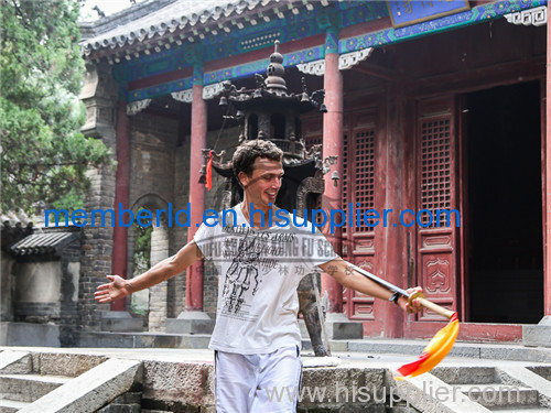 Bagua training in Qufu Shaolin Kung Fu School