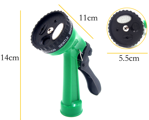 Plastic 4 way garden hose nozzle