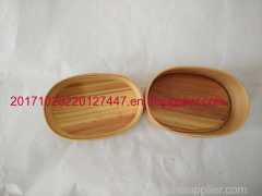 Japanese style wooden lunch box separated lunch box pupil lunch box lunch box fruit box wood portable lunch box