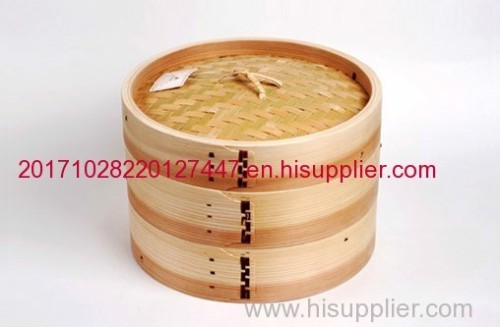 Factory direct wooden steamer Fujian bamboo steamer dumplings handmade cage drawer steamer