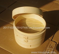 Factory direct 15cm wooden steamer Fujian bamboo steamer dumplings handmade cage drawer steamer