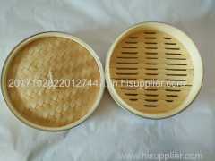 Manufacturers wholesale size steel ring steamer bamboo steamer wood steamer bamboo products tableware steamer