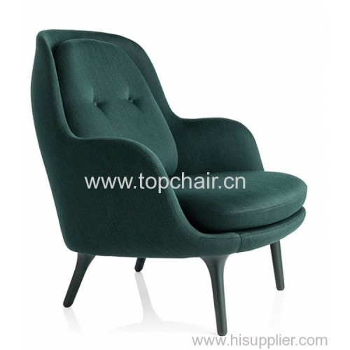 Fabric Lounge Chair with wooden legs