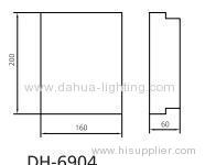 Aluminium outdoor wall lamp