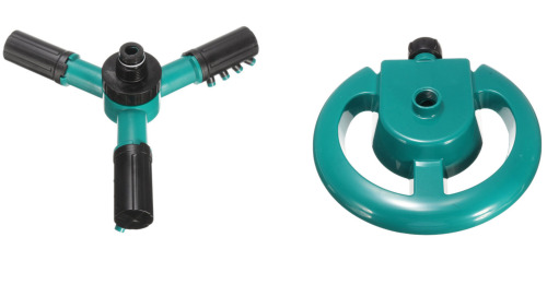 Plastic 3-Arm Rotary Garden Water Sprinkler