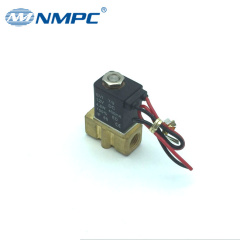 Small brass body water air oil gas pneumatic solenoid valve