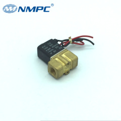 Small brass body water air oil gas pneumatic solenoid valve