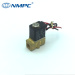 Small brass body water air oil gas pneumatic solenoid valve