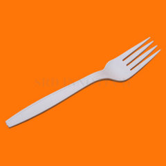 Regular Big Cornstarch Disposable 100% Biodegradable Cutlery Once-only Use Fork