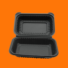 100% Degradation Cornstarch Take Out Disposable Rectangle Clamshell Compostable Food Containers