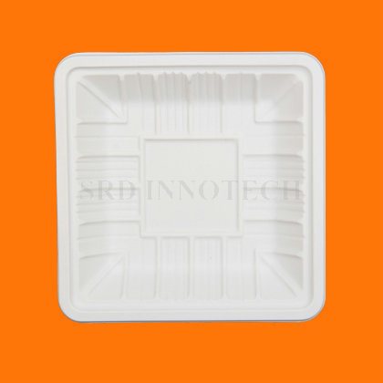 Biodegradable Cornstarch Healthy Harmless Disposable Take Out Lunch Rectangle Clamshell Box