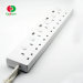 Factory Supply Surge Protection LED Indicator 4 Outlet UK Style USB Power Strip