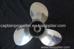 3 Blades Stainless Steel Propeller for Outboard Engine 15-1/4