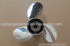 3 Blades Stainless Steel Propeller for Outboard Engine 15-1/4